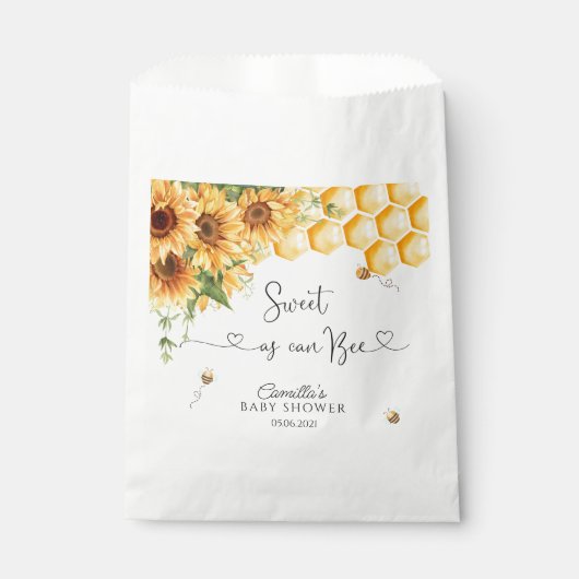 Zoet als Baby shower Bedankzakje (Voorkant)