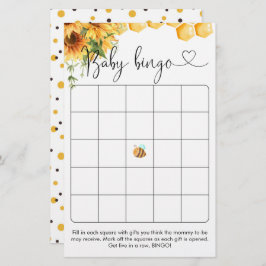 Zoet als Baby shower Bingo Game