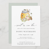 Zoet als Baby shower Kaart (Voorkant / Achterkant)