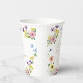 Zoet als Baby shower Papieren Bekers (Rechts)