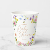 Zoet als Baby shower Papieren Bekers (Voorkant)