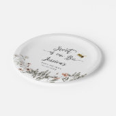 Zoet als Baby shower Papieren Bordje (Gekanteld)