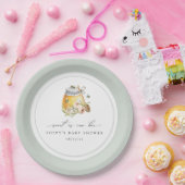 Zoet als Baby shower Papieren Bordje (Feest)
