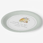 Zoet als Baby shower Papieren Bordje (Gekanteld)
