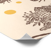 Zoet als Baby shower Poster (Hoek)