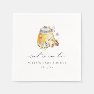 Zoet als Baby shower Servet