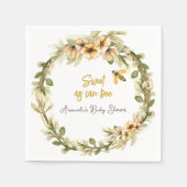 Zoet als Baby shower Servet (Voorkant)