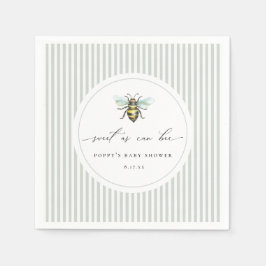 Zoet als Baby shower Servet