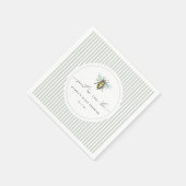 Zoet als Baby shower Servet (Hoek)