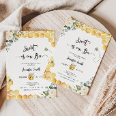 Zoet als baby shower-uitnodiging kaart