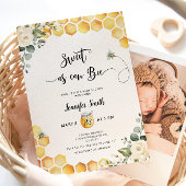 Zoet als baby shower-uitnodiging kaart