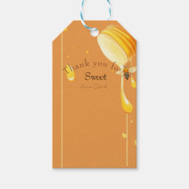 Zoet als baby shower van bijen cadeaulabel