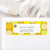 Zoet als baby shower van bijen etiket (Insitu)