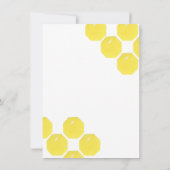 Zoet als baby shower van bijen kaart (Achterkant)