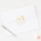 Zoet als baby shower van bijen ronde sticker (Envelop)