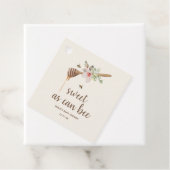 Zoet als Baby shower van honingbonen Bedankjes Labels (In situ)