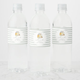 Zoet als Baby shower Waterfles Etiket