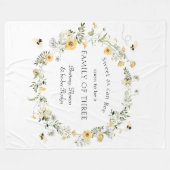 Zoet als bee Baby Fleece Blanket Deken (Voorkant (Horizontaal))