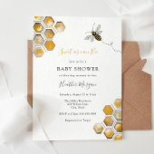 Zoet als bee Baby shower Invitation Kaart