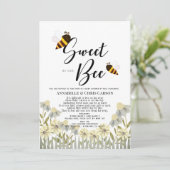 Zoet als bee Baby shower per post Kaart (Staand voorkant)