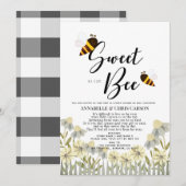 Zoet als bee Baby shower per post Kaart (Voorkant / Achterkant)