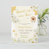 Zoet als beezelde Gele Baby van de zomerlente Kaart (Staand voorkant)