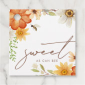 Zoet als bei | Baby shower van het voorjaar van Fl Bedankjes Labels (Voorkant)