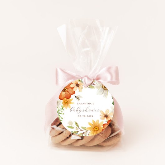 Zoet als bei | Baby shower van het voorjaar van Fl Ronde Sticker