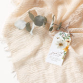 Zoet als bei | Floral Spring Baby shower Favor Cadeaulabel