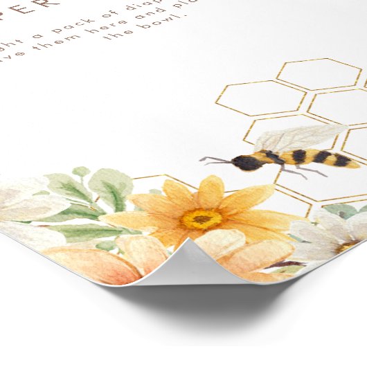 Zoet als bei | Poster "Floral Spring Raffle" (Hoek)
