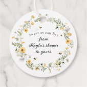 Zoet als beiensoorten bedankjes labels (Voorkant)