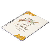Zoet als Bene Floral Honey Baby shower Guest Notitieboek (Linkerzijde)