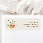 Zoet als bijen Baby shower Honeycomb Etiket (Insitu)