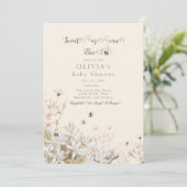 Zoet als bijen Baby shower Kaart (Staand voorkant)