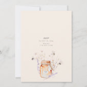 Zoet als bijen Baby shower Kaart (Achterkant)