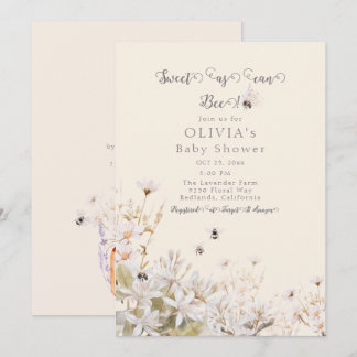 Zoet als bijen Baby shower Kaart