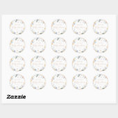 Zoet als bijen Baby shower Ronde Sticker (Vel)