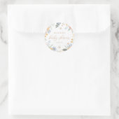 Zoet als bijen Baby shower Ronde Sticker (Tas)