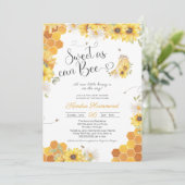 Zoet als bijen, Baby shower van kleine honingbijen Kaart (Staand voorkant)