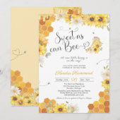 Zoet als bijen, Baby shower van kleine honingbijen Kaart (Voorkant / Achterkant)