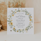 Zoet als bijenbloem Baby shower Kaart