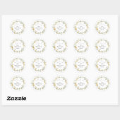 Zoet als bijenbloem Baby shower Sticker (Vel)