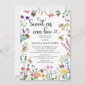Zoet als bijenbloemBaby shower van bijen Kaart (Voorkant)