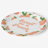 Zoet als Borden voor peach Birthday Paper Papieren Bordje (Gekanteld)