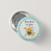 Zoet als Can Bee Baby Boy Baby shower Ronde Button 3,2 Cm (Voorkant /achterkant)