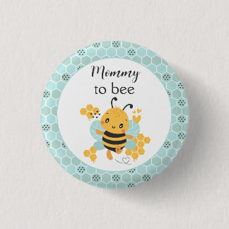 Zoet als Can Bee Baby Boy Baby shower Ronde Button 3,2 Cm