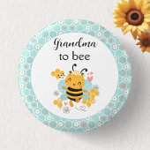 Zoet als Can Bee Baby Girl Baby shower Button