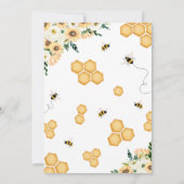 Zoet als Can Bee Baby shower Kaart (Achterkant)