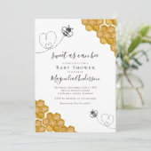 Zoet als Can Bee Baby shower Kaart (Staand voorkant)