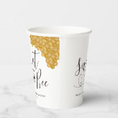 Zoet als Can Bee Baby shower Papieren Bekers (Rechts)